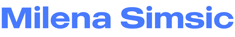 Milena Simsic Logo Blue 1
